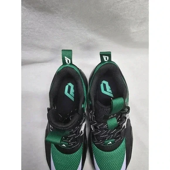 Size 7 Mens  - Adidas Dame Certified EXTPLY 2.0 Black Court Green - Picture 7 of 13